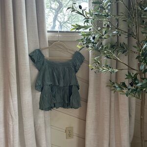 Chloe Rose Teal Babydoll Top